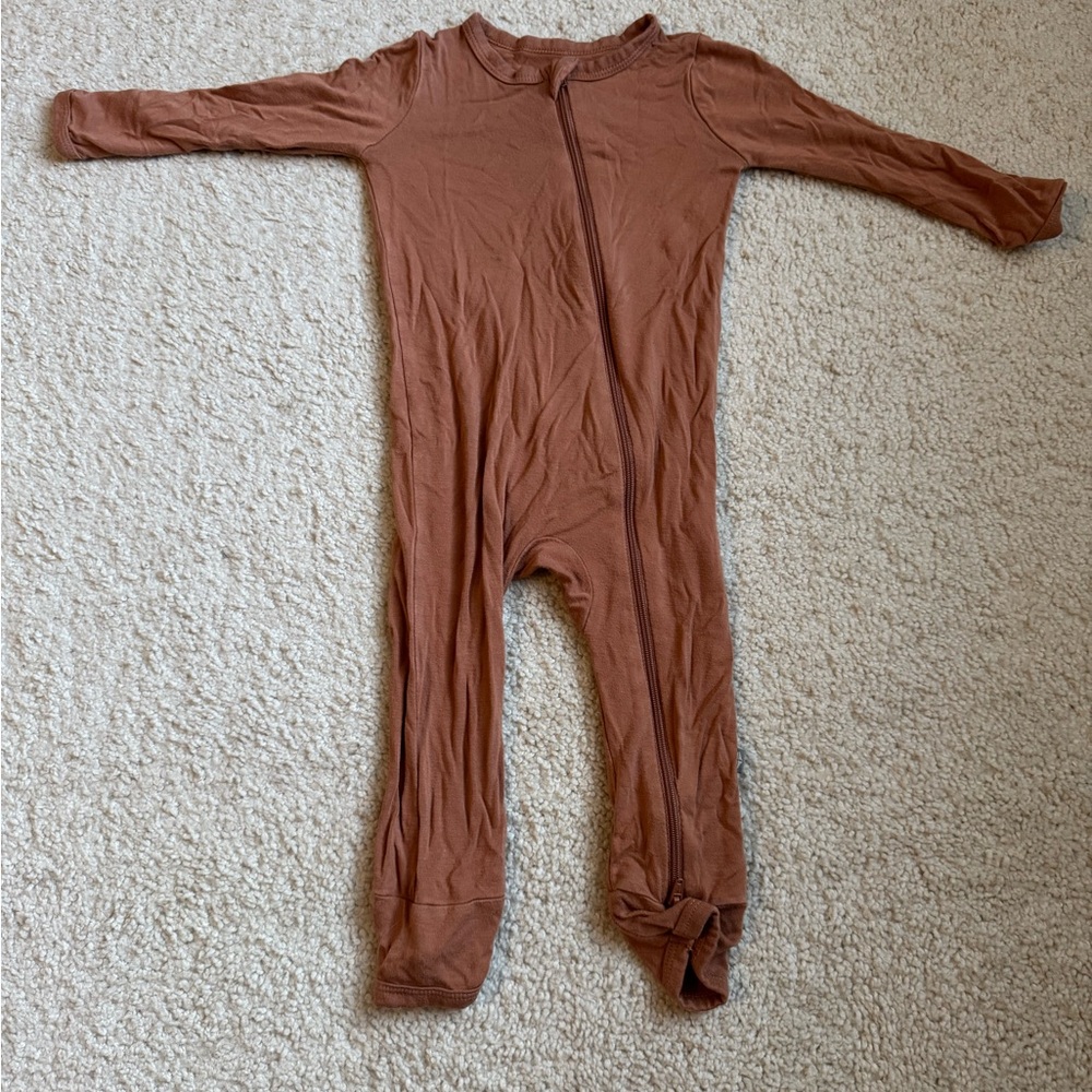 Kyte BABY Brown Cozy Romper One Piece